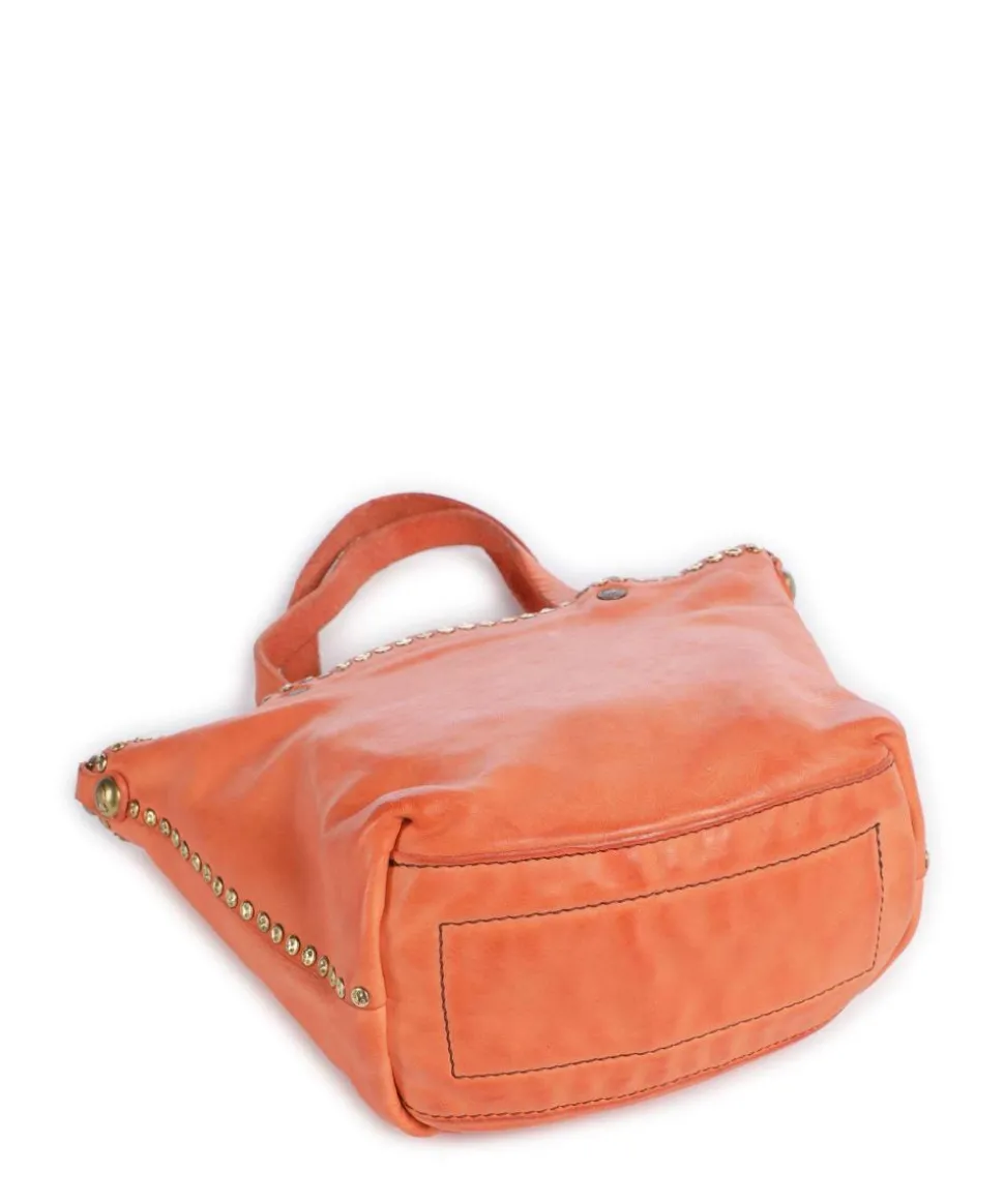 Handtasche Rindsleder orange