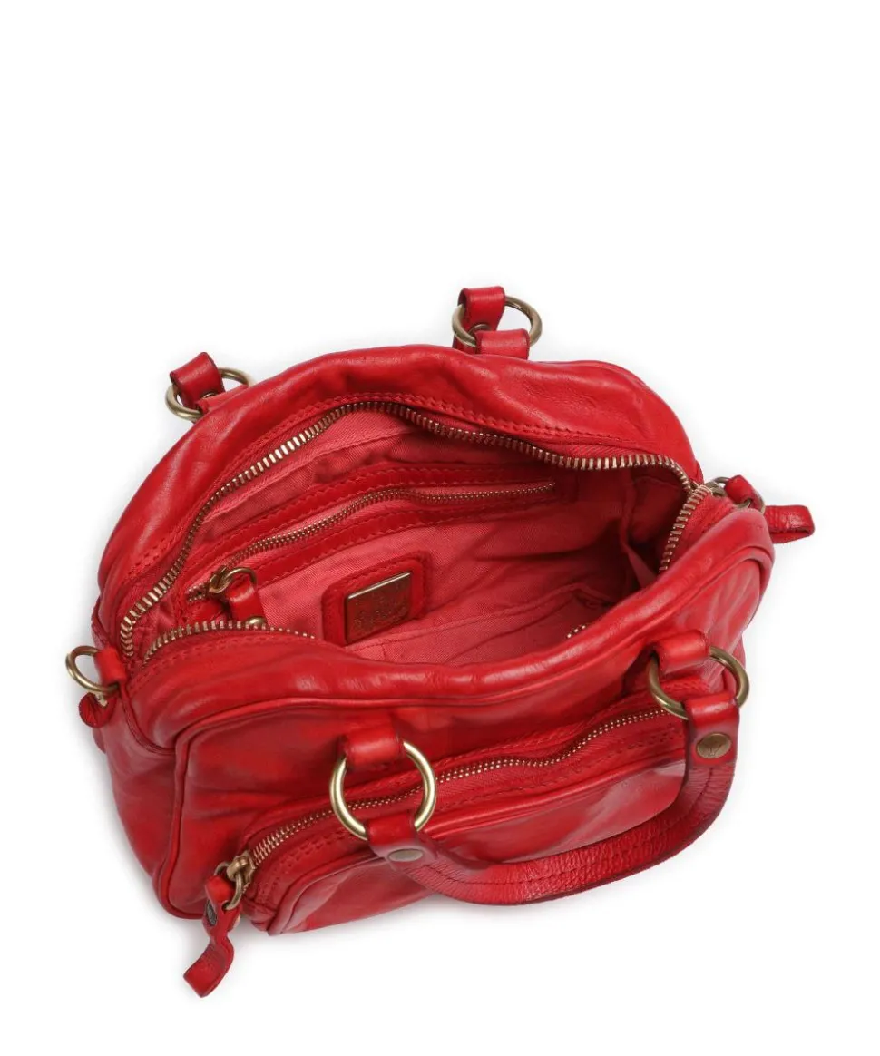 Handtasche Rindsleder rot