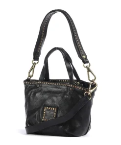 Handtasche Rindsleder schwarz