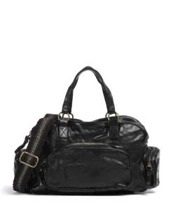 Handtasche Rindsleder schwarz