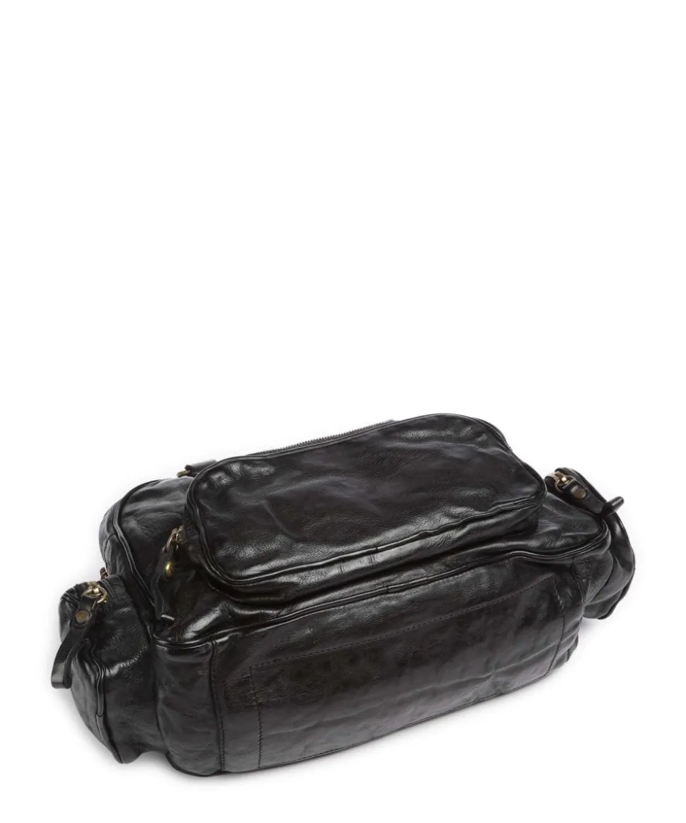 Handtasche Rindsleder schwarz