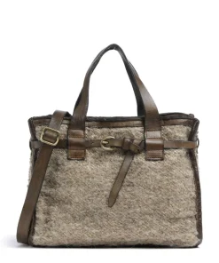 Handtasche Textil beige