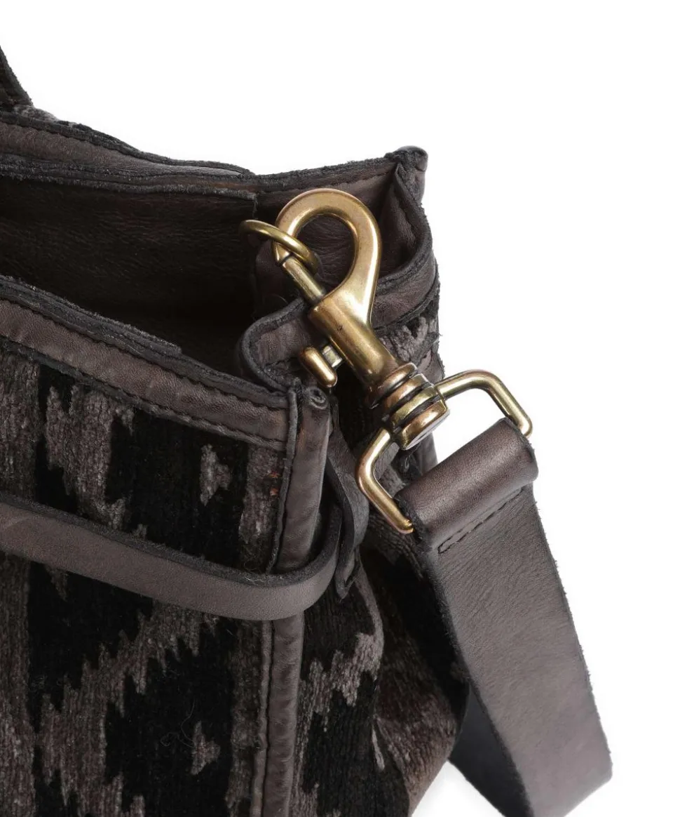 Handtasche Textil dunkelgrau