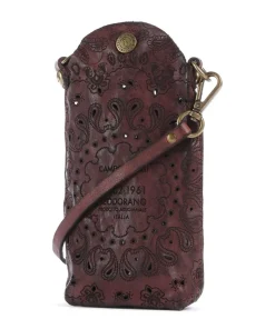 Handytasche fein genarbtes Rindsleder dunkelrot