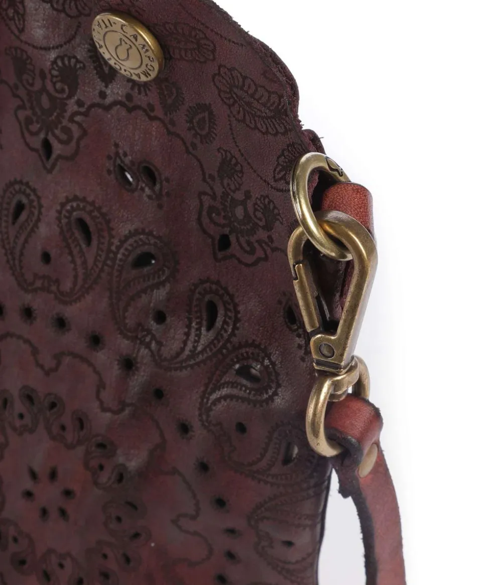 Handytasche fein genarbtes Rindsleder dunkelrot