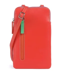 Handytasche fein genarbtes Rindsleder orange