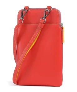 Handytasche fein genarbtes Rindsleder orange