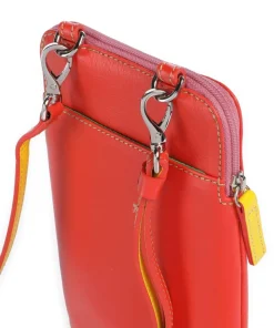 Handytasche fein genarbtes Rindsleder orange