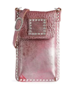 Handytasche fein genarbtes Rindsleder rot