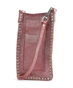 Handytasche fein genarbtes Rindsleder rot