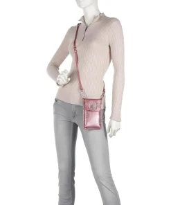 Handytasche fein genarbtes Rindsleder rot