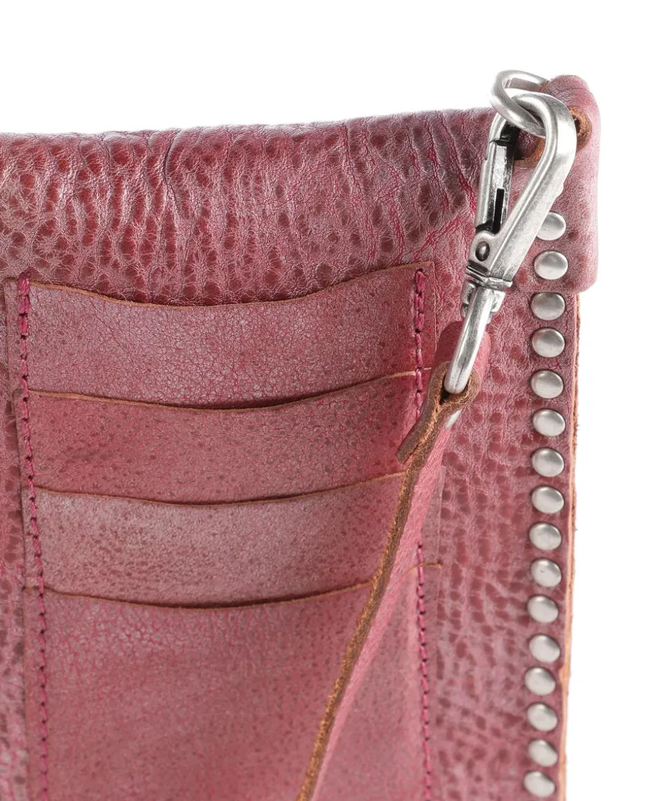 Handytasche fein genarbtes Rindsleder rot