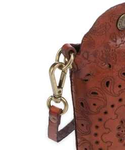 Handytasche fein genarbtes Rindsleder cognac