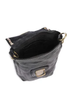 Handytasche fein genarbtes Rindsleder schwarz