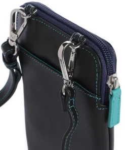 Handytasche fein genarbtes Rindsleder schwarz