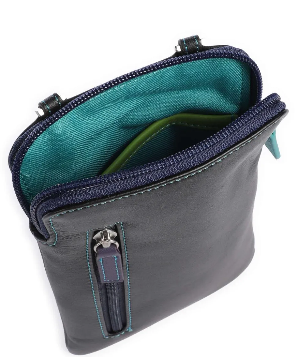 Handytasche fein genarbtes Rindsleder schwarz