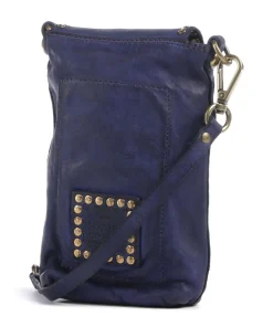 Handytasche fein genarbtes Rindsleder dunkelblau