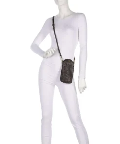 Handytasche fein genarbtes Rindsleder dunkelgrau