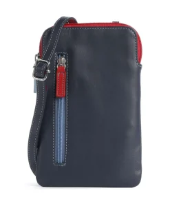 Handytasche fein genarbtes Rindsleder dunkelblau