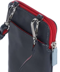 Handytasche fein genarbtes Rindsleder dunkelblau