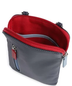 Handytasche fein genarbtes Rindsleder dunkelblau