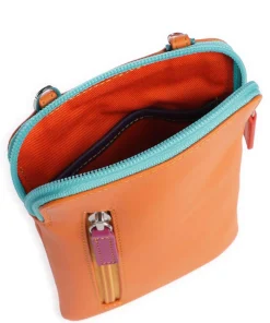 Handytasche fein genarbtes Rindsleder orange