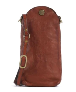 Handytasche genarbtes Rindsleder cognac