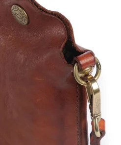 Handytasche genarbtes Rindsleder cognac