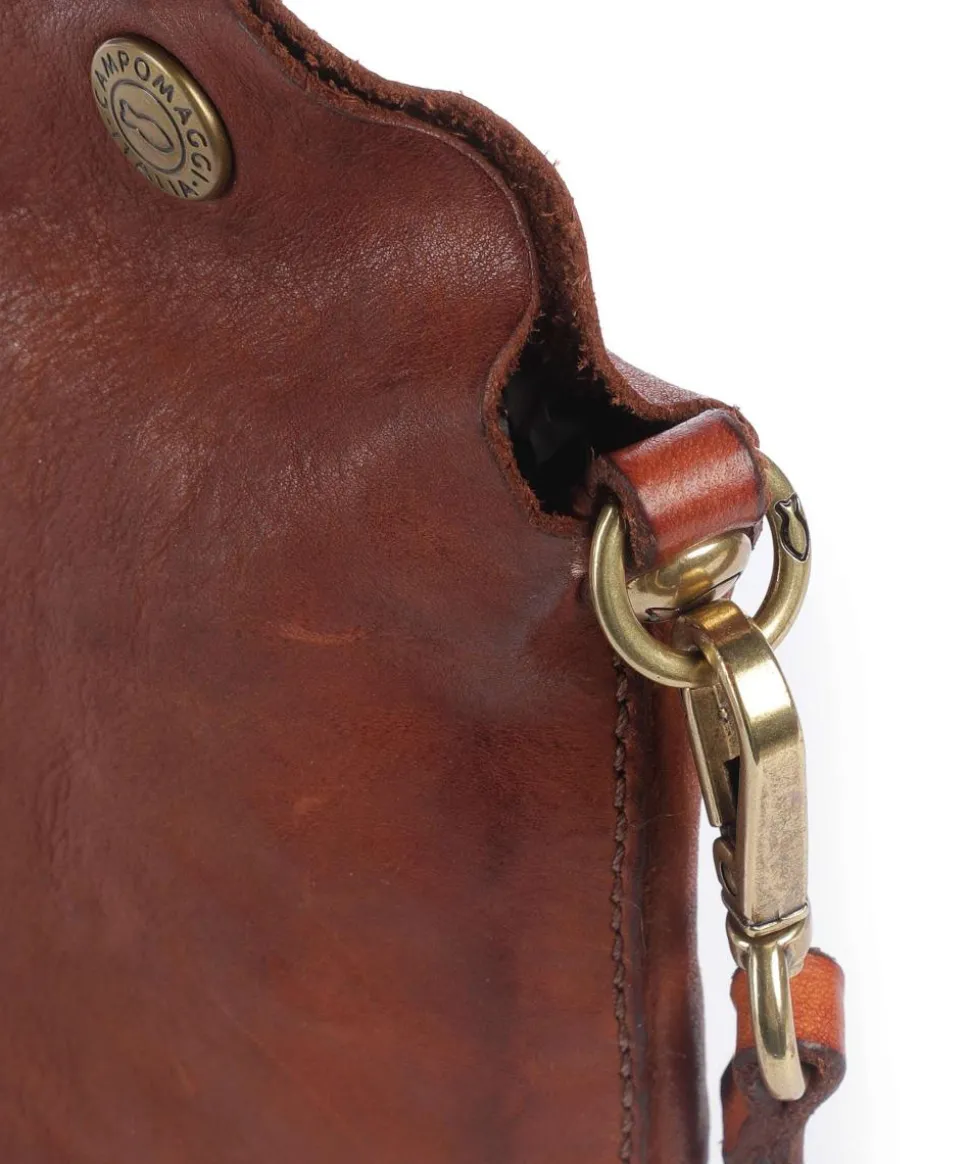 Handytasche genarbtes Rindsleder cognac