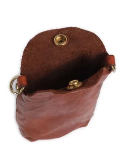 Handytasche genarbtes Rindsleder cognac