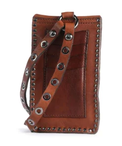 Handytasche genarbtes Rindsleder cognac