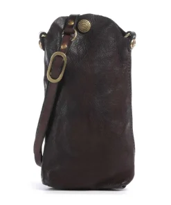 Handytasche genarbtes Rindsleder dunkelbraun