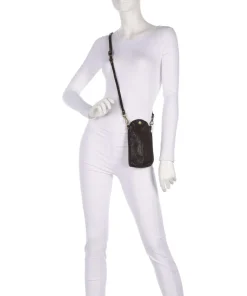 Handytasche genarbtes Rindsleder dunkelbraun