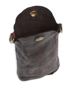 Handytasche genarbtes Rindsleder dunkelbraun