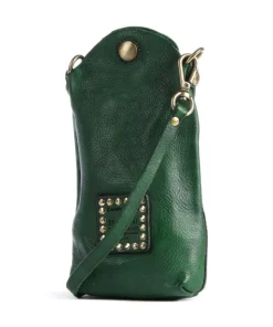 Handytasche genarbtes Rindsleder grün