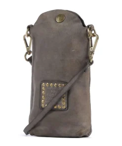 Handytasche genarbtes Rindsleder stein