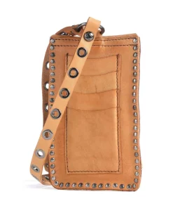 Handytasche genarbtes Rindsleder hellbraun