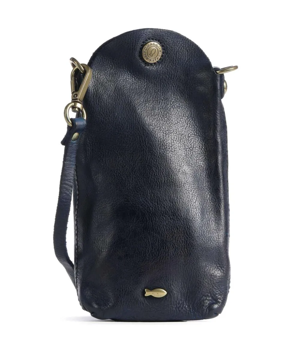 Handytasche genarbtes Rindsleder navy