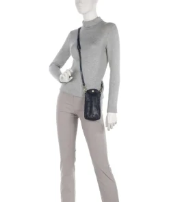 Handytasche genarbtes Rindsleder navy