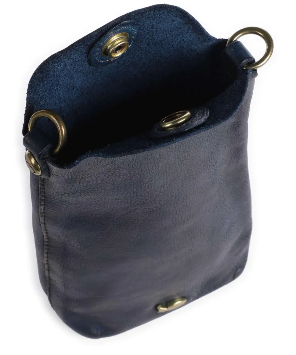 Handytasche genarbtes Rindsleder navy
