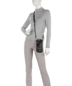 Handytasche genarbtes Rindsleder schwarz