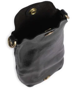 Handytasche genarbtes Rindsleder schwarz