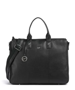 Hanna Aktentasche 14″ genarbtes Rindsleder schwarz