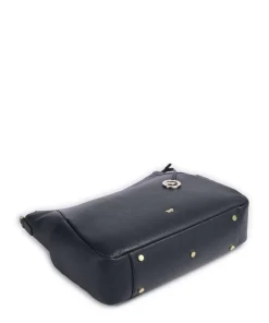Hanna Beuteltasche genarbtes Rindsleder navy
