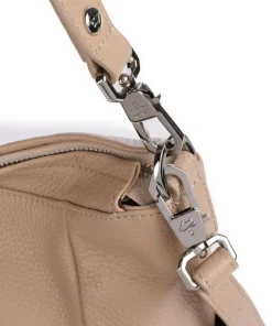 Hanna Beuteltasche genarbtes Rindsleder beige