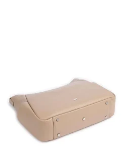 Hanna Beuteltasche genarbtes Rindsleder beige
