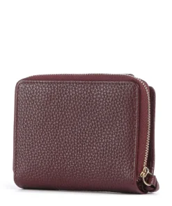 Hanna Geldbörse genarbtes Leder wein
