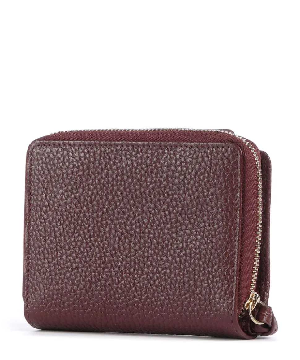 Hanna Geldbörse genarbtes Leder wein