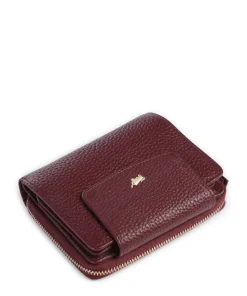 Hanna Geldbörse genarbtes Leder wein