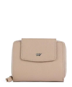 Hanna Geldbörse genarbtes Leder creme